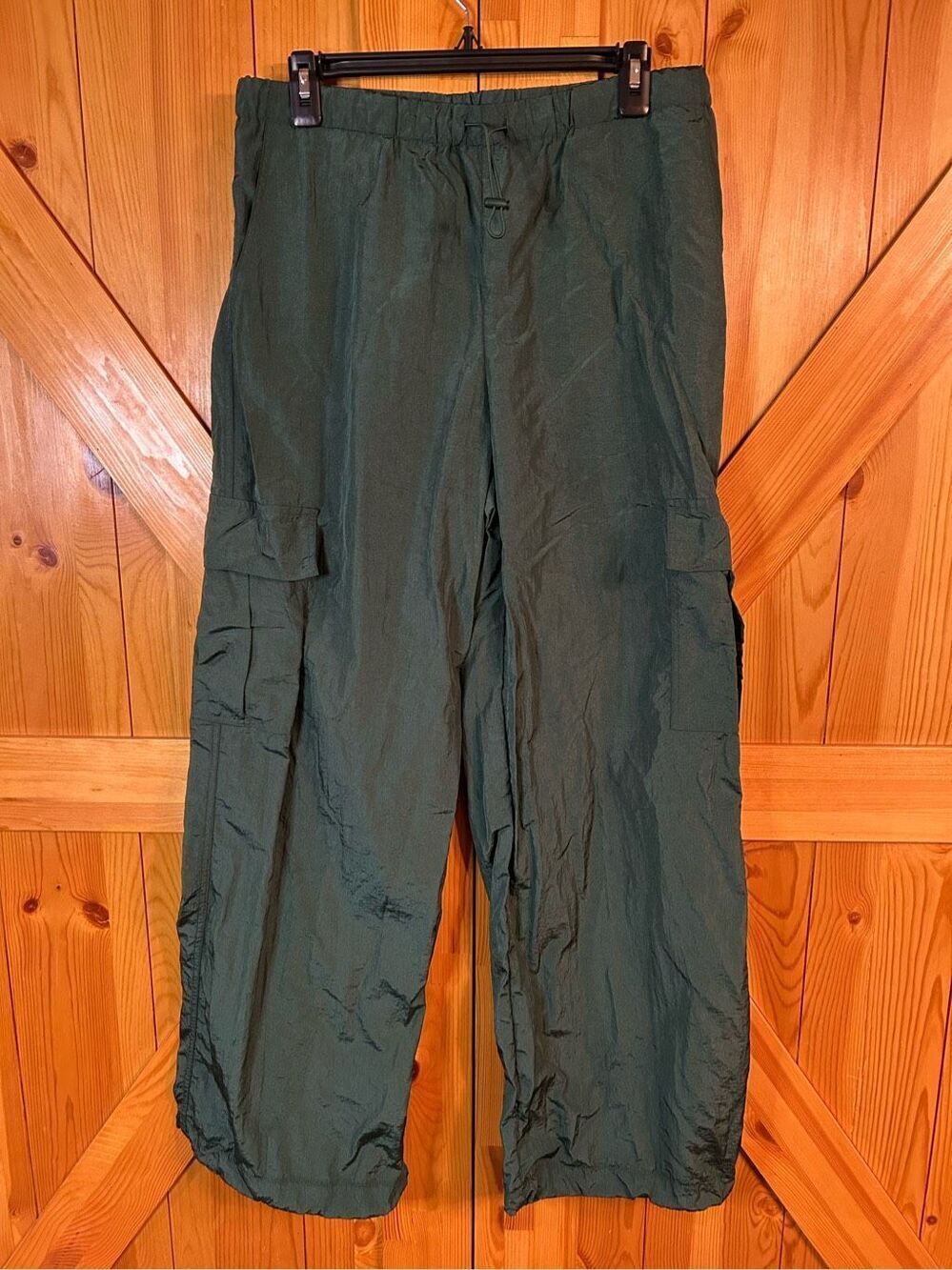 Double Zero Women Dark Green Cargo Pants Size Medium (0329)